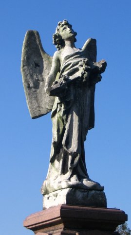 Angel atop the war memorial